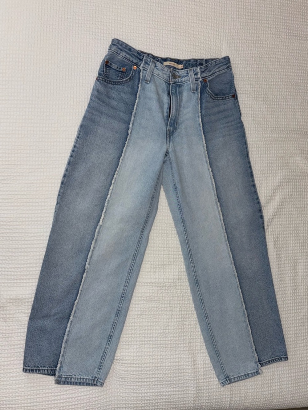 LEVI Recrafted Crop Baggy Wide Leg Dad Jeans